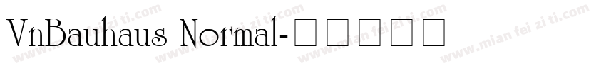 VnBauhaus Normal字体转换